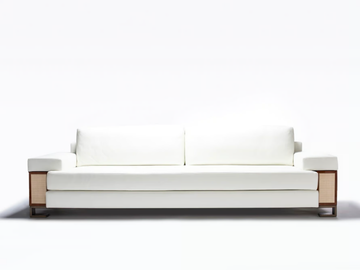 STANISLAS - Leather sofa by HUGUES CHEVALIER - view 2